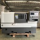 全新未用廣州加盟子HK45L斜軌數(shù)控車床，伺服主軸.