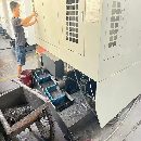 非常少用海天1060三線加工中心，三菱M70系統，機械臂.