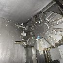 斗山2450車床，10寸卡盤，12工位刀塔，帶尾座，帶油霧.