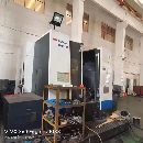 工廠出售鈕威63TS臥式加工中心一臺，2017年發那克0i一MF系統，工.