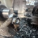 沈陽I5T5.2數控斜規刀塔機床一臺，8寸中空 液壓卡盤，.