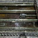 工廠在位珂業，臺灣省原裝瀧鋒光機SK-4025龍門加工中.