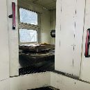 海天800臥加，雙工位一度一分，60把鏈式刀庫帶中心出.